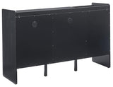 Crosley Furniture Arden Mid Century Record Storage Console Turntable Stand, Vinyl Storage Up to 315 Records, Black Crosley Furniture