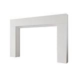 Modern Ember Sabine Wood Fireplace Mantel Surround Kit, White 56" x 42" Opening | 80" x 54" Overall | Minimal Modern Aesthetic; Includes Wooden Mantel Surround & Shelf Modern Ember