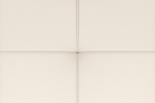 DHP Andora 76 Inch Futon Sofa Bed in Faux Leather, Modern Upholstered Couch Sleeper with Button Tufted Back and Seat, White DHP