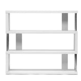 Baxton Studio Barnes 3-Shelf Modern Bookcase, White Baxton Studio