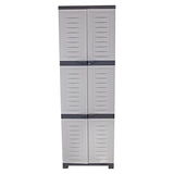 Sunnydaze 72" H Resin Garage Storage Cabinet - Garage Cabinet with Lockable Doors and Adjustable Shelves - Freestanding Utility Storage for Laundry Room, Office, Basement - Gray Sunnydaze Decor