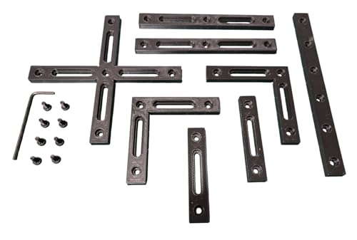 Laser Engraver Fence Kit for xTool F1 & F2 – 8 Piece Fixture & Guide Set with Hardware and Tool, Fits xTool F1, F1 Lite, and F2 Generic