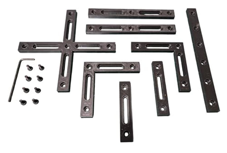 Laser Engraver Fence Kit for xTool F1 & F2 – 8 Piece Fixture & Guide Set with Hardware and Tool, Fits xTool F1, F1 Lite, and F2 Generic