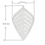 3D Leafs 12Pcs/Set 16.53"x10.24" Felt Fiber Surface High Density Polyester Board Room Hanging Screen Divider Home Panel DIY Home Decor (Black) OSHIYINN