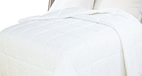 Natural Comfort White Down Alternative Comforter with Embossed Microfiber Shell, Light Weight Filled, King Natural Comfort