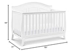 DaVinci Emmett 4-in-1 Convertible Crib in White, Greenguard Gold Certified DaVinci