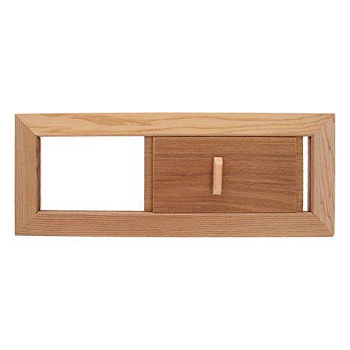 Air Ventilation Panel, Cedar Wood Adjustable Steam Room Sauna Room Air Vent Slab, Air Vent Grille Sauna Accessory, Used for Ventilation Plate In Sauna or Steam Room, 13.4x5.1x0.4 Inch Niiyen