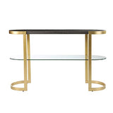 SEI Furniture 49 inches Long Otsento Console Table, Hall Room Entryway with Open Concept Living Space Contemporary Style, Black SEI Furniture