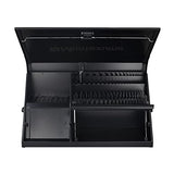 Montezuma 41" x 18" Heavy Duty Steel Triangle Toolbox (steel, flat black) Montezuma