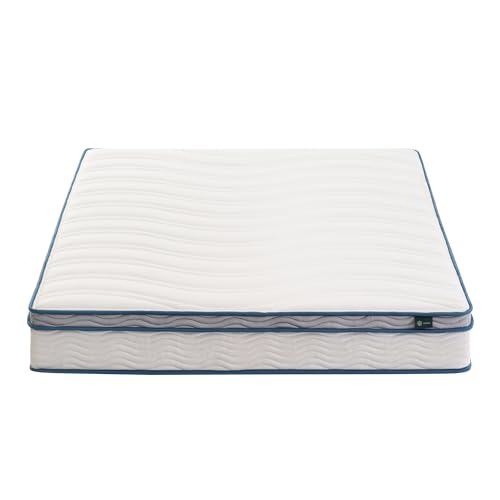 ZINUS 8 Inch Spring Sensation Hybrid Mattress [New Version], Queen, Fiberglass Free, Medium Firmness, Durable Support, Certified Safe Foams & Fabric, Mattress in A Box ZINUS