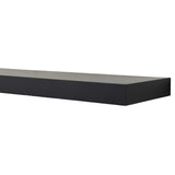 MANTELSDIRECT Tucker 68 Inch Metal Powder Coated Steel Non-Combustible Fireplace Mantel Shelf - Black | Beautiful Modern Shelf Perfect for Electric Fireplaces and More! MANTELSDIRECT