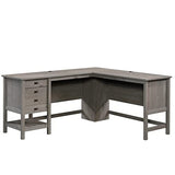 Sauder Cottage Road L-Desk, L: 65.12" x W: 58.66" x H: 29.76", Mystic Oak finish Sauder