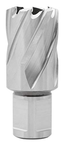 Accusize Industrial Tools Hss Annular Cutter, 1'' Diameter by 1'' Depth with 3/4'' Weldon Shank, Ansi Standard, 2080-2021 Accusize Industrial Tools