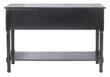 Safavieh Home Collection Haines Black 4-Drawer Bottom Shelf Console Table SAFAVIEH