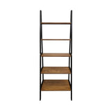 Casual Home 100% Solid Wood 5-Shelf Ladder Bookcase, Standard, Two-Tone Casual Home