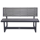 LIFETIME 60253 Outdoor Convertible Bench, 55 Inch, Harbor Gray Lifetime