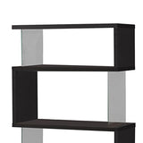 Coaster Furniture Asymmetrical Snaking Bookcase Black and Clear 800340 Coaster Home Furnishings