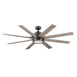 Honeywell Ceiling Fans Xerxes Modern 62 Inch Ceiling Fan with Light, LED Fan with Remote Control, Indoor Fan, 8 Contemporary Blades with Dark Wood and Pine Finish Options, Bronze (51926-01) Honeywell