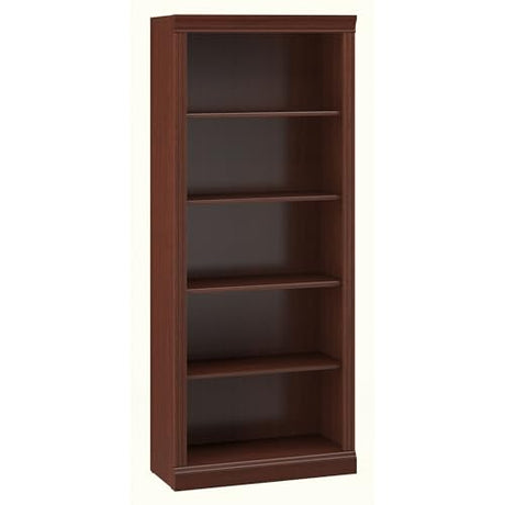 Saratoga Tall 5 Shelf Bookcase in Harvest Cherry by Bush Business Furniture Bush Business Furniture