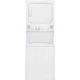 GE GUD27ESSMWW Unitized Spacemaker 3.8 Washer with Stainless Steel Basket and 5.9 Cu. Ft. Capacity Electric Dryer, White GE