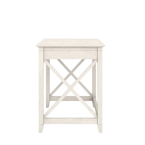 Bush Furniture Key West Writing Table for Home Office | Small Modern Farmhouse Desk, 48W, Linen White Oak Bush Business Furniture