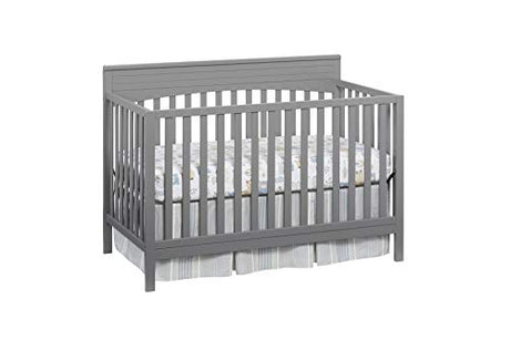 Oxford Baby Harper 4-in-1 Convertible Crib, Dove Gray, GreenGuard Gold Certified Oxford Baby
