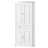 FACBOTALL Kitchen Pantry Storage Cabinet, 71" Tall Storage Cabinet with 4 Doors and 2 Drawers, Utility Kitchen Pantry with Adjustable Shelves for Dining Room Living Room… FACBOTALL