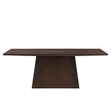 Christopher Knight Home Coadz 82 inch Wooden Dining Table, Modern Rectangular Kitchen Dinner Table for 6-8 People, Pedestal Wooden Dining Furniture for Kitchen Office Conference Room, Espresso Brown Christopher Knight Home