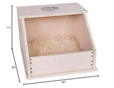 Small Pet Select - Chicken Nesting Box, 15x15x11, for Hens Laying Eggs, Wooden, Chicken Coop Nest Box, Made in The USA Small Pet Select