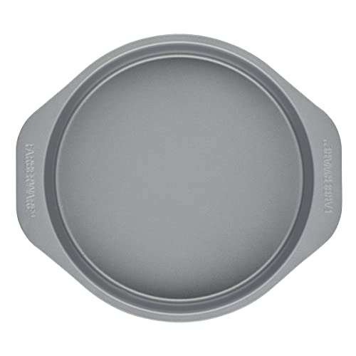 Farberware GoldenBake Bakeware Nonstick Baking Pans/Cake Pan Set, Round, Insulated, Two 8-Inch, Gray