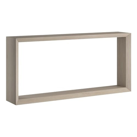 Henn&Hart 64" Wooden Rectangular Console Table Entryway Table, Sofa Table with Wooden Shelf for Entryway, Living Room, Couch, Hallway, or Office, Beech White Henn&Hart