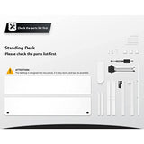FEZIBO 48 x 24 Inches Standing Desk with Drawer, Adjustable Height Electric Stand up Desk with Storage, Sit Stand Home Office Desk, Ergonomic Computer Desk, White FEZIBO