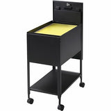 Lorell® Steel Locking Letter-Size Mobile File Cart, Black Lorell