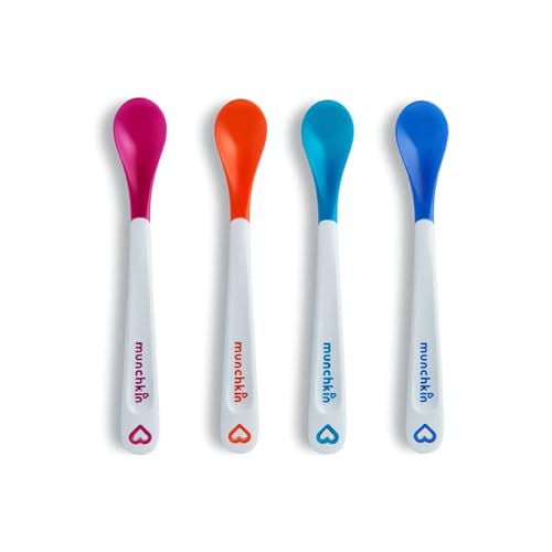 Munchkin® White Hot® Safety Baby Spoons, BPA Free, 4 Pack, Polypropylene Munchkin