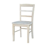 International Concepts 42" Dual Drop Leaf 2 Madrid Chairs Dining Table, Unfinished IC International Concepts