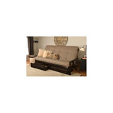 HomeStock Urban Oasis Furniture 8" Innerspring Queen-Size futon Mattress with Line Stone Fabric Cover, 80" L x 60" W x 8" H, Foam, Innerspring and Cotton HomeStock