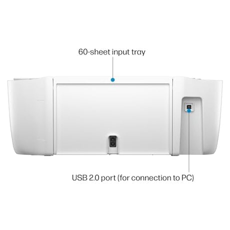 HP DeskJet 2855e Wireless All-in-One Color Inkjet Printer, Scanner, Copier, Best-for-home, 3 months of Instant Ink included (588S5A) HP