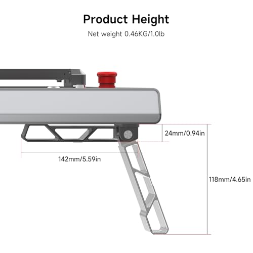 Ortur Foldable Feet (FFT1.0) for Ortur Laser Master 3 Laser Engraver – Raises Machine by 4.65'' (118mm), Easy Installation, Compatible with Rotary Roller Ortur