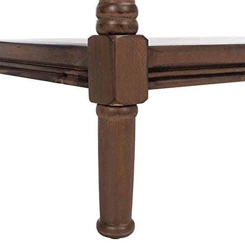SAFAVIEH Home Collection Rafiki Brown 3-Shelf Console Table CNS5715C SAFAVIEH