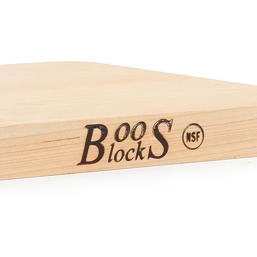 John Boos Chop-N-Slice Maple Wood Cutting Board for Kitchen Prep, 1" Thick, Small, Edge Grain, Square Charcuterie Boos Block, 10" x 10", Reversible John Boos