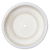 Kurrajong Farmhouse White Plant Pot with Stand | 7.25" Ceramic Planter Pot with Wood Stand for Indoors | Bamboo Plant Stand with Pot. Plant not Included | White Planter Pot is 7.25" Wide x 5.75" high Kurrajong Farmhouse