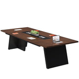 Tribesigns 8ft Conference Table, Large Meeting Table for 8-10 People, Business Seminar Furniture for Office Conference Room Tribesigns