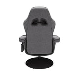 RESPAWN 900 Console Gaming Recliner with Footrest and Lumbar Support - Comfortable Ergonomic Gaming Chair with Headrest, No Wheels, Reclining, Heavy Duty, Racing Style Video Game Chairs - Gray Fabric RESPAWN
