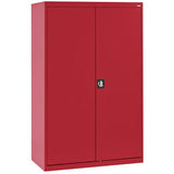 Sandusky Lee EA4R462472-01 Elite Garage Storage Cabinet, Steel Utility Cabinet with Adjustable Shelves, 72"H, Red Sandusky
