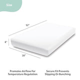 The Peanutshell 4-Pack Fitted Crib Sheet Set - Super Soft & Breathable Baby Girl Crib Sheets, Nursery Decor, Fit for Standard Mattress Cover- Whimsical Floral The Peanutshell