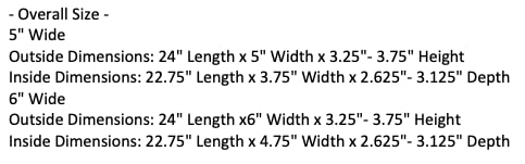 24" Rustic Planter Box (3.25-3.75"T - Short Version) Generic