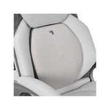 Sharper Image S600 Active Lumbar Ergonomic Bonded Leather Swivel Executive Massage Chair, White/Gray LS LIVING STYLE