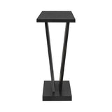 Modern Unique Console Table 59.8-Inch Long Entry Sofa Table Accent Furniture for Living Room Hallway Entryway, Black Amposei