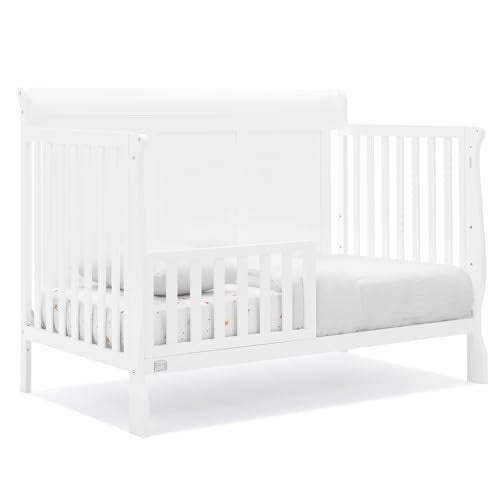 Delta Children Simmons Kids Carter 6-in-1 Convertible Crib - Greenguard Gold Certified, Bianca White