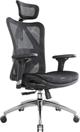 SIHOO M57 Ergonomic Mesh Office Chair, High Back Home Desk Chair with 3D Armrests, Lumbar Support and Adjustable Headrest, Comfortable Computer Chair, Big & Tall Office Chair Hold 330 LBS-Black SIHOO